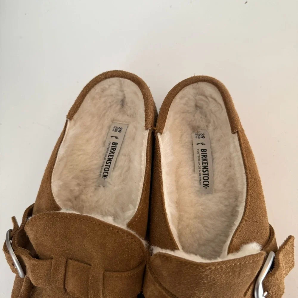 Birkenstock Tan Footwear with Cream Lining - Picture 4 of 7